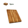 Real Teak Cutting Board With Juice Groove 18 INCH; Pack of 5 Pieces