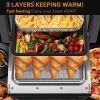 Air Fryer Toaster Oven Combo; WEESTA Convection Oven Countertop; Large Air Fryer with Accessories &amp; E-Recipes; UL Certified (old W1002KCV18WLGRAY)