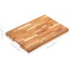 vidaXL Chopping Board 19.7"x13.8"x1.6" Solid Acacia Wood