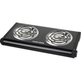 Black &amp; Decker Double Burner Portable Buffet Range