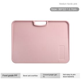 Xiangfei kitchen utensils; double-sided cutting board set; creative products; plastic chopping board; household plastic chopping board (shape: square, Specifications: Medium plate Nordic noodles - without glue)