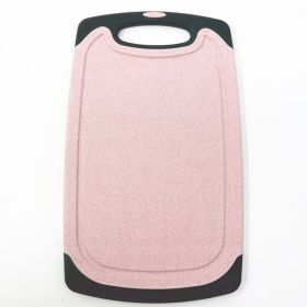 Wheat straw chopping board; plastic chopping board; kitchen; household vegetable cutting multi-functional small chopping board; new classification net (shape: Pictures, Specifications: Small (pink))