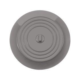 Sink Plug Round Shape Pure Color Silicone Plugging Plug Multi Purpose Floor Drain Cover For Kitchen Bathroom accessory (Color: gray, Ships From: China)