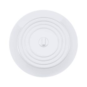 Sink Plug Round Shape Pure Color Silicone Plugging Plug Multi Purpose Floor Drain Cover For Kitchen Bathroom accessory (Color: White, Ships From: China)