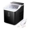 Countertop Ice Maker Machine; Portable Compact Ice Cube Maker with Ice Scoop & Basket; 26Lbs/24H Ice Machine for Home/Kitchen/Office/Bar