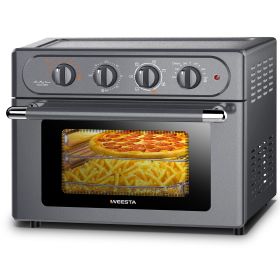 WEESTA Air Fryer Toaster Oven 24 Quart - 7-In-1 Convection Oven with Air Fry, Roast, Toast, Broil & Bake Function - Air Fry Toaster Oven for Counterto (Color: stainless steel)