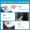 Countertop Ice Maker Machine; Portable Compact Ice Cube Maker with Ice Scoop & Basket; 26Lbs/24H Ice Machine for Home/Kitchen/Office/Bar