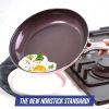 12-Piece Toxin-Free Ceramic Nonstick Pots and Pans Cookware Set; Dishwasher Safe