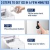 Countertop Ice Maker Machine; Portable Compact Ice Cube Maker with Ice Scoop & Basket; 26Lbs/24H Ice Machine for Home/Kitchen/Office/Bar